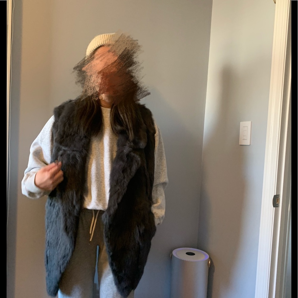 Real Rabbit Fur Vest(Made in Korea)